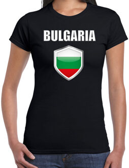 Bellatio Decorations Bulgarije landen t-shirt zwart dames - Bulgaarse landen shirt / kleding - EK / WK / Olympische spelen Bulgaria outfit 2XL