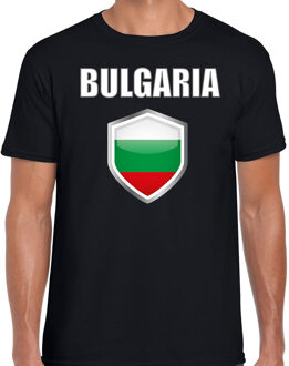 Bellatio Decorations Bulgarije landen t-shirt zwart heren - Bulgaarse landen shirt / kleding - EK / WK / Olympische spelen Bulgaria outfit 2XL