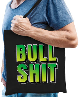 Bellatio Decorations Bullshit fun tekst cadeau tas zwart heren
