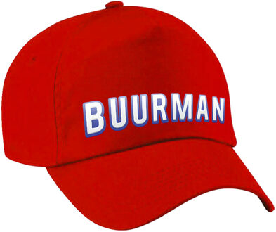 Bellatio Decorations Buurman en buurman verkleed pet rood voor kinderen