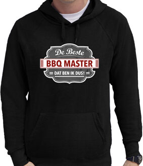 Bellatio Decorations Cadeau hoodie voor de beste bbq master - zwart - heren - barbecue - kado sweater / kleding - vaderdag 2XL