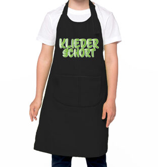 Bellatio Decorations Cadeau knutsel/kook schort - kliederschort - zwart - kinderschort - jongen/meisje