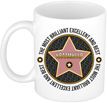 Bellatio Decorations Cadeau koffie/thee mok voor kraamhulp - collega mok - walk of fame - keramiek - 300 ml