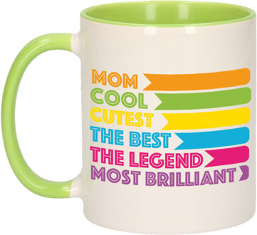 Bellatio Decorations Cadeau koffie/thee mok voor mama - lijstje beste mama - 300 ml - Moederdag