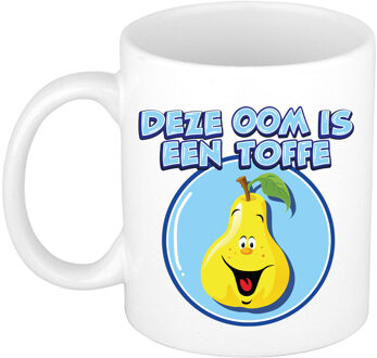 Bellatio Decorations Cadeau koffie/thee mok voor Oom - wit - toffe Oom - keramiek - 300 ml