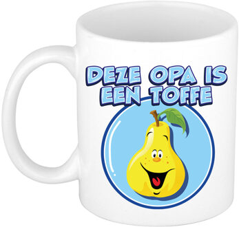 Bellatio Decorations Cadeau koffie/thee mok voor Opa - wit - toffe Opa - keramiek - 300 ml