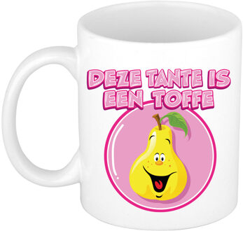 Bellatio Decorations Cadeau koffie/thee mok voor Tante - wit - toffe Tante - keramiek - 300 ml