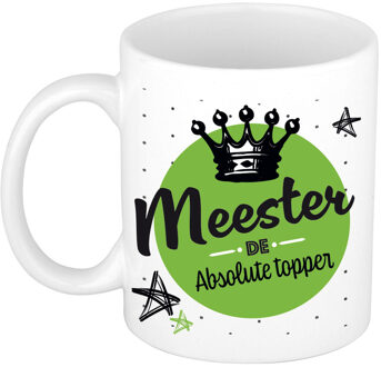 Bellatio Decorations Cadeau koffiemok voor meester/leraar - topper - verjaardag/einde schooljaar kado - meesterdag