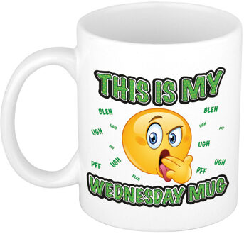 Bellatio Decorations Cadeau mok - grappig - woensdag - keramiek - 300 ml - kantoor humor