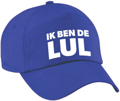 Bellatio Decorations Cadeau pet/cap voor volwassenen - de lul - blauw - vrijgezellenfeest - bruiloft/trouwen