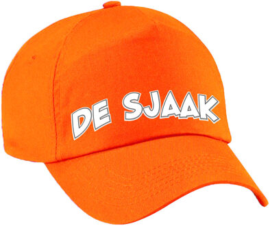 Bellatio Decorations Cadeau pet/cap voor volwassenen - de Sjaak - oranje - vrijgezellenfeest - bruiloft/trouwen