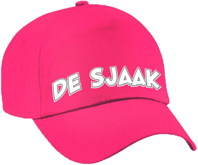 Bellatio Decorations Cadeau pet/cap voor volwassenen - de Sjaak - roze - vrijgezellenfeest - bruiloft/trouwen