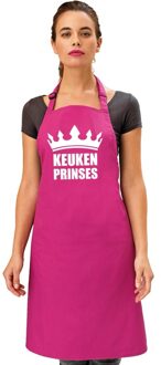 Bellatio Decorations Cadeau schort voor dames - keuken prinses - roze - keukenschort - verjaardag