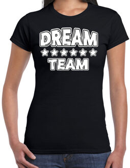 Bellatio Decorations Cadeau Sport T-shirt dames - Dream Team - zwart - Team Building - sportkleding voor dames S
