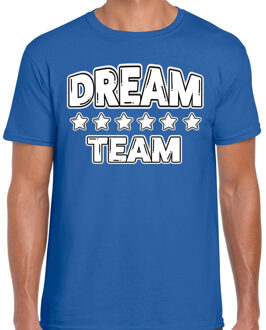 Bellatio Decorations Cadeau Sport T-shirt heren - Dream Team - blauw - Team Building - sportkleding voor heren XL