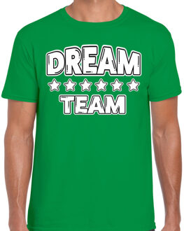 Bellatio Decorations Cadeau Sport T-shirt heren - Dream Team - groen - Team Building - sportkleding voor heren M