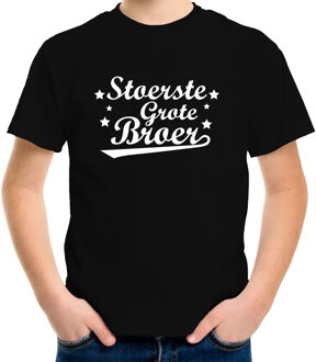 Bellatio Decorations Cadeau t-shirt - Stoerste grote broer - zwart voor jongens - zwangerschap aankondiging XS (110-116)