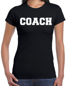 Bellatio Decorations Cadeau t-shirt voor dames - coach - zwart - bedankje - verjaardag 2XL