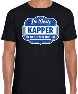 Bellatio Decorations Cadeau t-shirt voor de beste kapper zwart voor heren 2XL