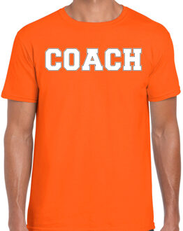 Bellatio Decorations Cadeau t-shirt voor heren - coach - oranje - bedankje - verjaardag 2XL