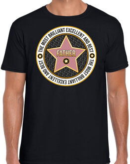Bellatio Decorations Cadeau t-shirt voor heren - father/vader - zwart - bedankje - verjaardag - vaderdag - papa L