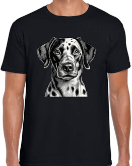 Bellatio Decorations Cadeau/verkleed T-shirt heren - zwart - Dalmati?r hond - honden liefhebber XL