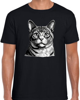 Bellatio Decorations Cadeau/verkleed T-shirt heren - zwart - Munchkin kat/poes - kattenliefhebber