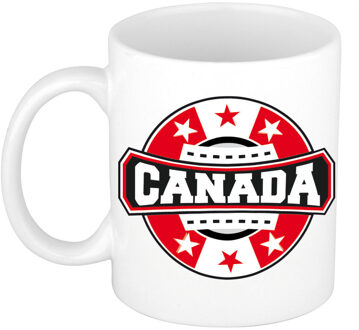 Bellatio Decorations Canada embleem mok / beker 300 ml - feest mokken Multikleur