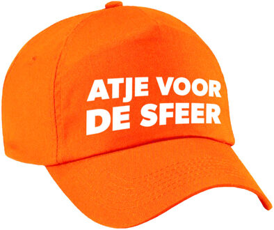 Bellatio Decorations Carnaval fun pet / cap atje voor de sfeer oranje voor dames en heren - Verkleedhoofddeksels