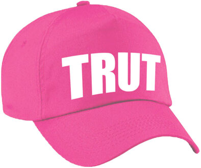 Bellatio Decorations Carnaval fun pet / cap trut roze voor dames en heren - Verkleedhoofddeksels