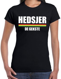 Bellatio Decorations Carnaval Hedsjer de gekste t-shirt zwart voor dames 2XL