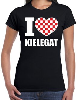 Bellatio Decorations Carnaval I love Kielegat t-shirt zwart voor dames 2XL