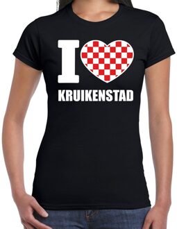 Bellatio Decorations Carnaval I love Kruikenstad t-shirt zwart voor dames 2XL