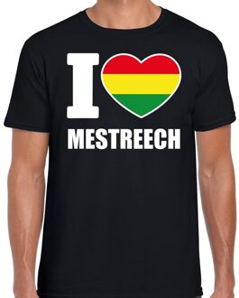 Bellatio Decorations Carnaval I love Mestreech t-shirt zwart voor heren 2XL