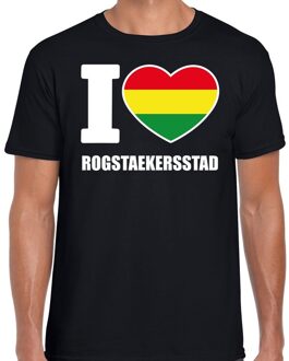 Bellatio Decorations Carnaval I love Rogstaekersstad t-shirt zwart voor heren 2XL