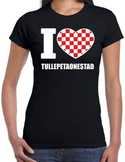 Bellatio Decorations Carnaval I love Tullepetaonestad t-shirt zwart voor dames XS