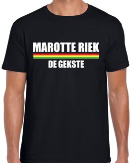 Bellatio Decorations Carnaval Marotte Riek de gekste t-shirt zwart voor heren 2XL