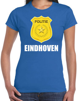 Bellatio Decorations Carnaval shirt / outfit Eindhoven politie embleem blauw voor dames 2XL - Feestshirts