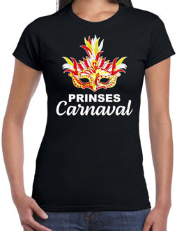 Bellatio Decorations Carnaval t-shirt prinses carnaval / Brabant zwart voor dames - carnaval fun t-shirt 2XL