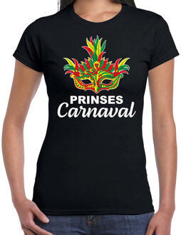 Bellatio Decorations Carnaval t-shirt prinses carnaval / Limburg zwart voor dames - carnaval fun t-shirt 2XL