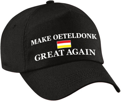 Bellatio Decorations Carnaval verkleed pet - zwart - Make Oeteldonk Great Again - Den Bosch - volwassenen