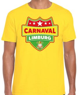 Bellatio Decorations Carnaval verkleed t-shirt Limburg geel voor heren 2XL