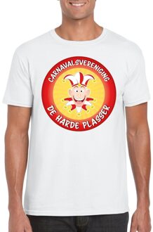 Bellatio Decorations Carnavalsvereniging De Harde Plasser Brabant heren t-shirt wit L