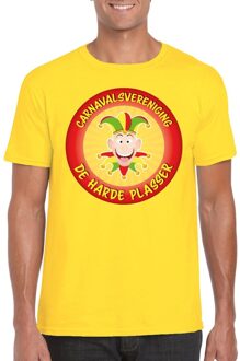 Bellatio Decorations Carnavalsvereniging De Harde Plasser Limburg heren t-shirt geel