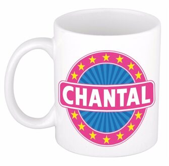 Bellatio Decorations Chantal naam koffie mok / beker 300 ml - namen mokken Multikleur