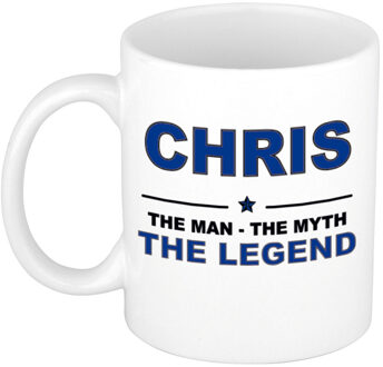 Bellatio Decorations Chris cadeau mok - man myth legend - naam koffiemok - 300 ml - collega - vaderdag