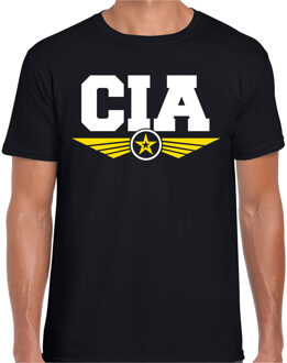 Bellatio Decorations CIA agent tekst t-shirt zwart voor heren 2XL