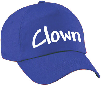 Bellatio Decorations Clown verkleed pet blauw kinderen