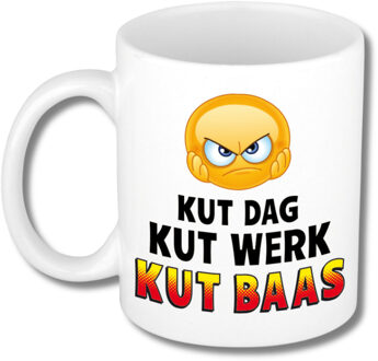 Bellatio Decorations Collega Cadeau Koffiemok - wit - Baaldag - 300 ml - Kantoorhumor serie
