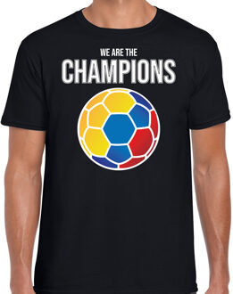 Bellatio Decorations Colombia WK supporter t-shirt - we are the champions met Colombiaanse voetbal - zwart - heren - kleding / shirt L